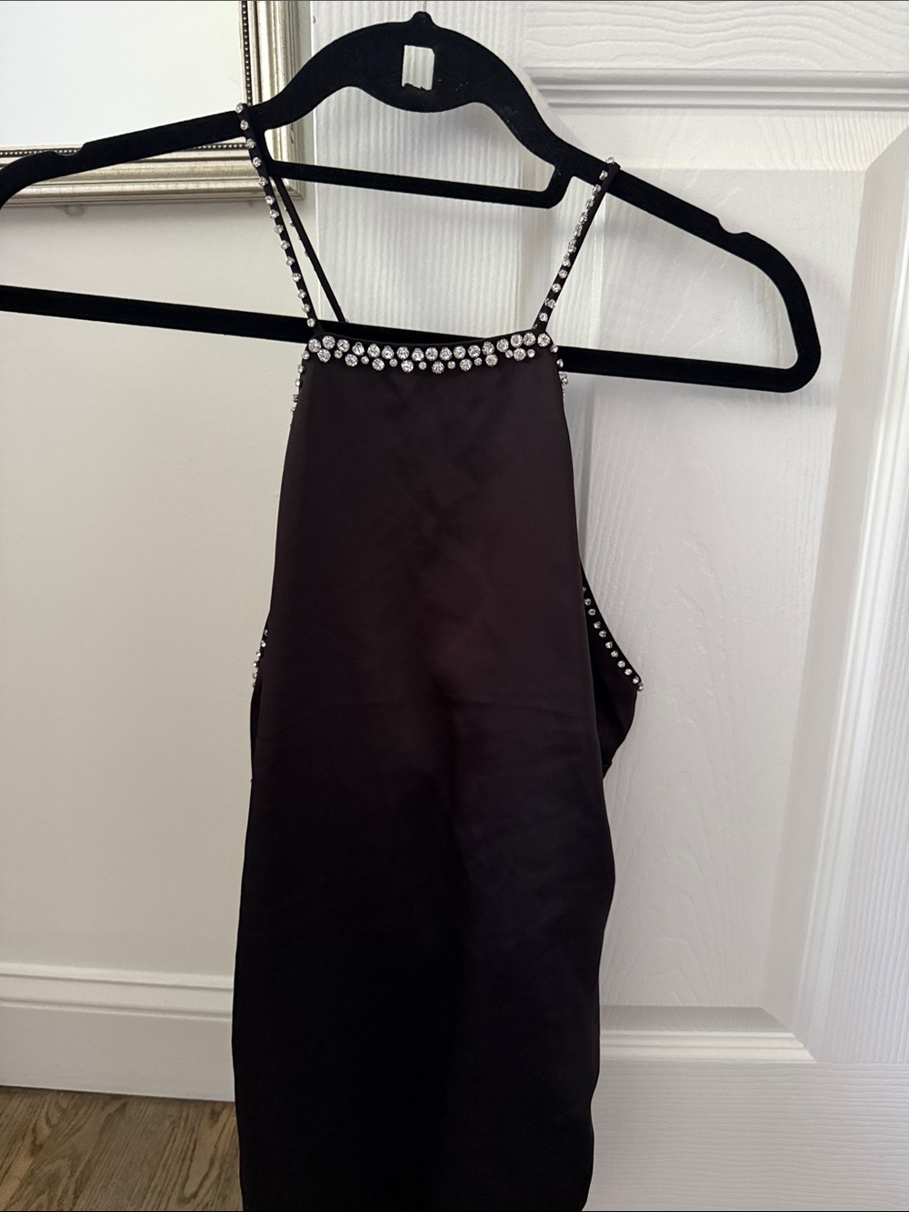 New H&M Crystal satin top
